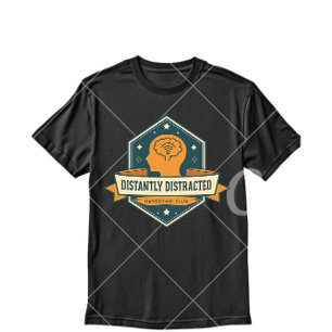 Afstandelijk Afgeleid – Vintage Sarcastische Geest T-shirt