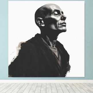 afstandelijk canvas afdruk
