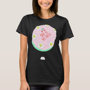 Afstandstaart Idee Breakup Afscheid Team Collega T-shirt