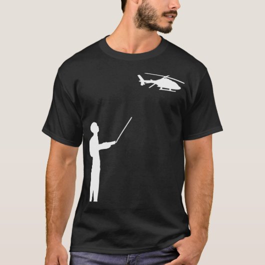 Afstandsbediening Model Helikopter RC Hobby Pilot T-shirt (Voorkant)