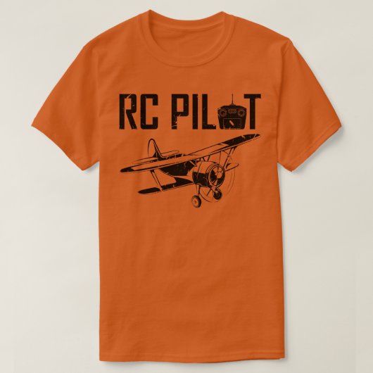 Afstandsbediening Vliegtuig Vliegen RC Pilot T-shirt (Design voorkant)