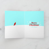 afstandskraai feestdagen kaart (Binnen)