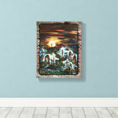 Afstandslicht Canvas Afdruk (Insitu (Houten vloer))