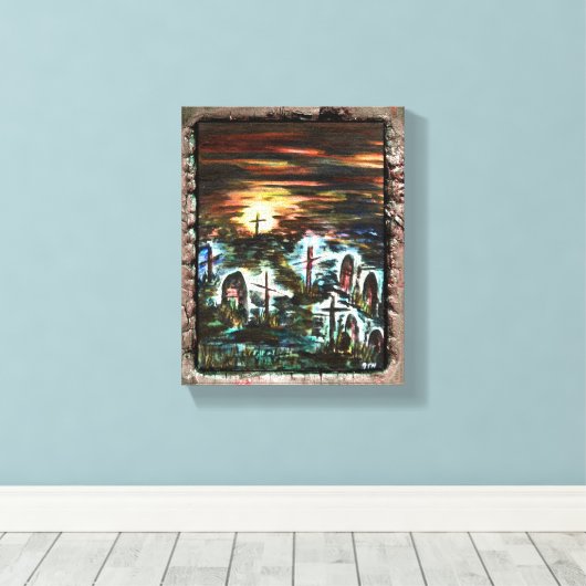 Afstandslicht Canvas Afdruk (Insitu (Houten vloer))