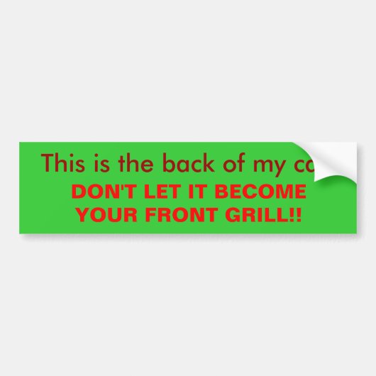AFSTANDSSticker Bumpersticker (Voorkant)