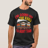 afstappen van de grijze trein t-shirt (Voorkant)