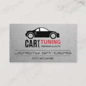 Afstelling van de auto | Logo voor automatische re Visitekaartje (Voorkant)