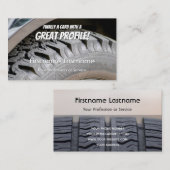 Afstelling van de funny band fitter en wielexpert visitekaartje (Voorkant / Achterkant)