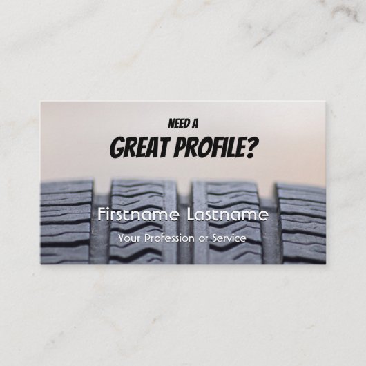 Afstelling van de funny band fitter en wielexpert visitekaartje (Voorkant)