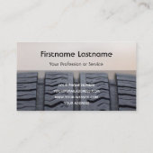 Afstelling van de funny band fitter en wielexpert visitekaartje (Achterkant)