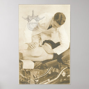 afstelling van de wervelkolom poster