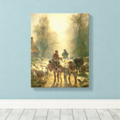 Afstelling voor marktwerking canvas afdruk (Insitu (Houten vloer))