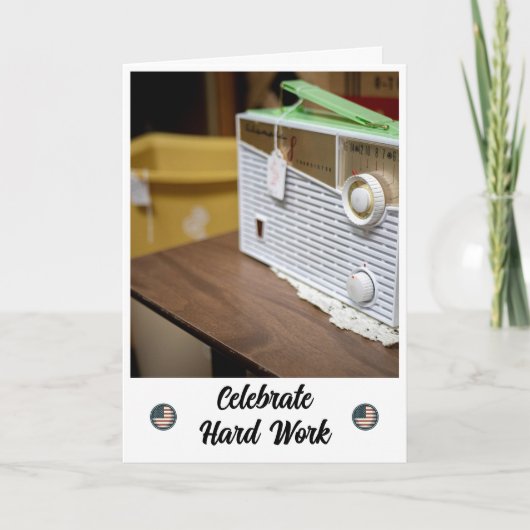 Afstemmen op ontspanning - Dag van de Arbeid Kaart (Voorkant)