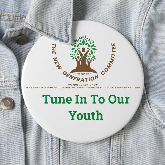 Afstemmen op onze jeugd / Button pin (In situ)