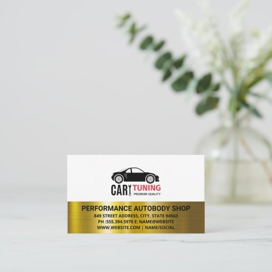 Afstemming auto's | Automatisch winkelen Visitekaartje (Staand voorkant)