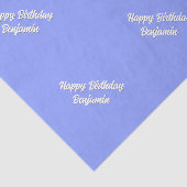 afstemming blauw-wit tissuepapier (Detail)