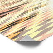 Afstotende geometrische vormen poster (Hoek)