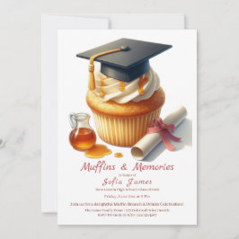 Afstudeer Cupcake Brunch Feest Kaart