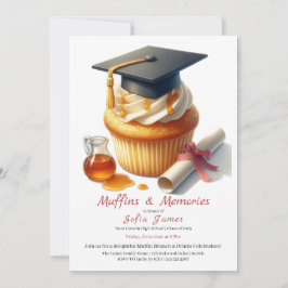 Afstudeer Cupcake Brunch Feest Kaart