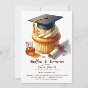 Afstudeer Cupcake Brunch Feest Kaart