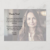 Afstudeer Dankjewellkaart 2 Foto Briefkaart (Achterkant)