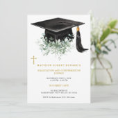  Afstudeer- en Confirmatie Dinner  Kaart (Staand voorkant)