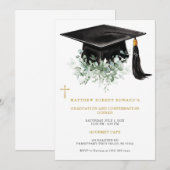  Afstudeer- en Confirmatie Dinner  Kaart (Voorkant / Achterkant)