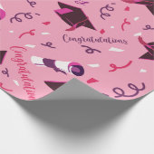 Afstudeer felicitaties inpakpapier (Hoek)