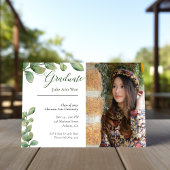 Afstudeer Groene Foto Aankondiging