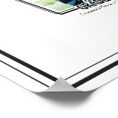 Afstudeer handtekening herinneringsprint poster (Hoek)