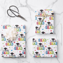Afstudeer Inpakpapier, Felicitaties Cadeau