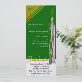 Afstudeer Kwast/ Goud en Groen Kaart (Staand voorkant)