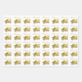 Afstudeer Metaalgoud Jaar Aangepaste Kleur Inpakpapier Vel (Voorkant 3)