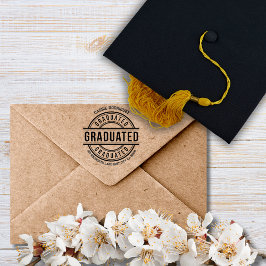 Afstudeer Modern Eenvoudige Klas Retouradres  Rubberstempel