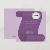 Afstudeer Open Huis (Paars) Kaart (Voorkant / Achterkant)