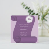 Afstudeer Open Huis (Paars) Kaart (Staand voorkant)