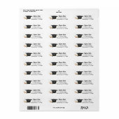 Afstudeer Retouradres Labels School (Full Sheet)