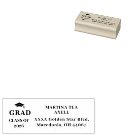 Afstudeer Retouradres Rubberstempel