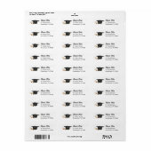 Afstudeer Retouradreslabels 2023 Etiket (Full Sheet)