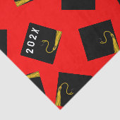 Afstudeer Rood Tissuepapier (Detail)