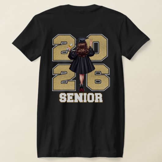 Afstudeer Shirt Klas van 2026 (Laag Achter)