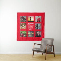 Afstudeer Tapijt 8 Foto Collage Klas Van Jaar Wandkleed