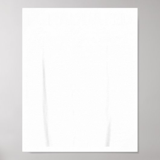 Afstudeer teken shirt grappig afstuderen senior poster (Voorkant)