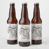 Afstudeer Thema Fleslabel Bier Etiket (Flessen)