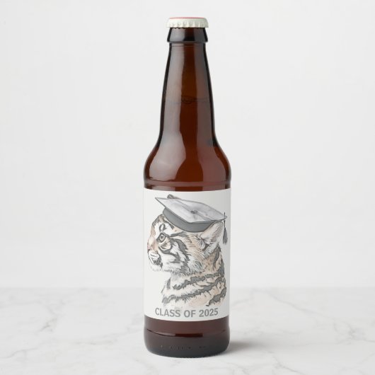 Afstudeer Thema Fleslabel Bier Etiket (Voorkant)