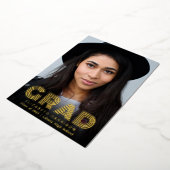 Afstudeer trendy typografie foto aankondiging (Gedraaid)