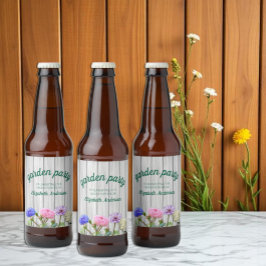 Afstudeer Tuinfeest Bier Etiket