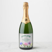 Afstudeer Tuinfeest Sparkling Wijnetiket (Voorkant)