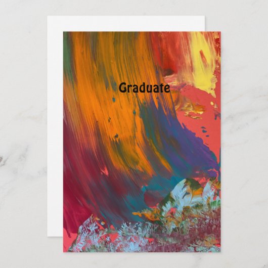 Afstudeeraankondiging Aankondiging (Voorkant / Achterkant)