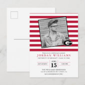 Afstudeeraankondiging Universiteit van Georgia Aankondigingskaart (Voorkant / Achterkant)